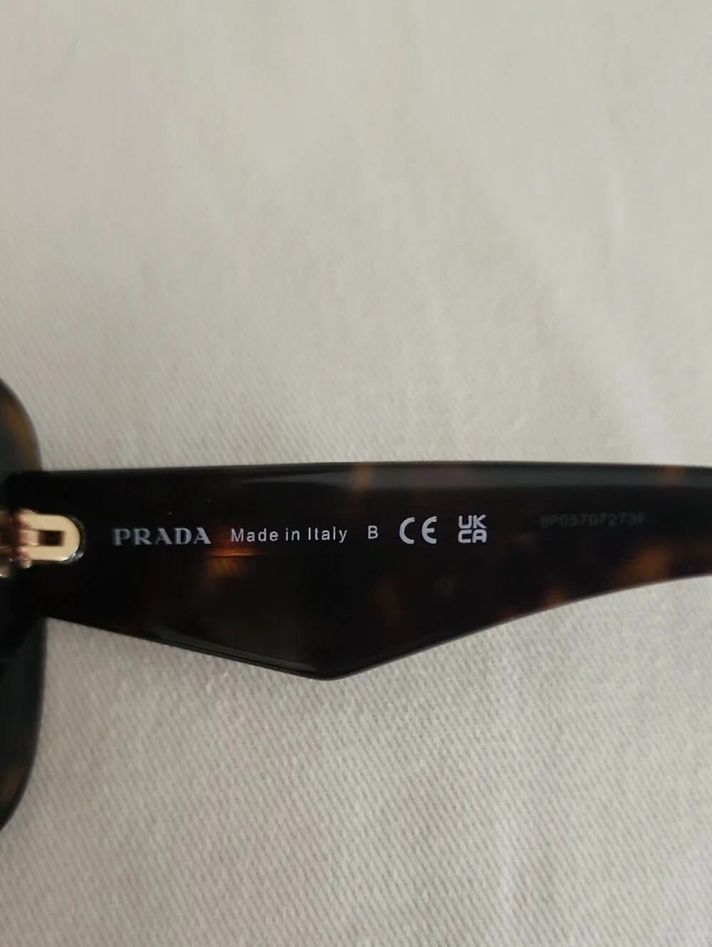 Prada SPR 32P Oversized Tortoiseshell Sunglasses with Brown Gradient Lenses
